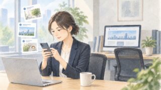 SNS ホームページ 使い分け：アイキャッチ画像